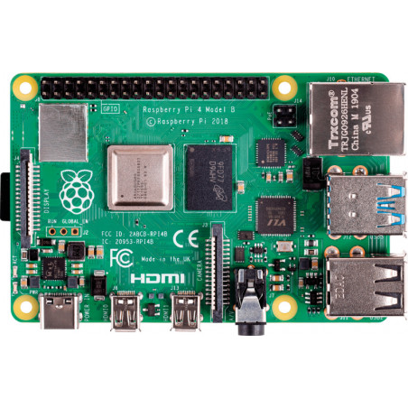 Raspberry PI 4 Model B, 2GB, IS ALLEEN BESCHIKBAAR als domotica KIT1 en KIT2