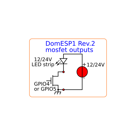 Creasol DomESP1: Input/output/supply board for ESP8266 module