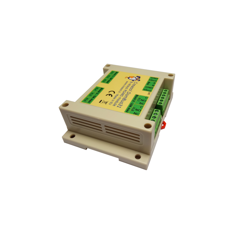 Creasol DomBus31: 8 relays module for home automation system, with very low power consumption