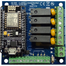 Creasol DomESP1: Input/output/supply board for ESP8266 module