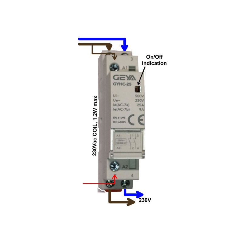 modular-contactor-2-poles-25a-with-230v-coil