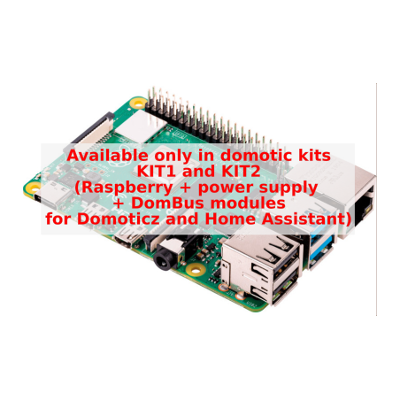 A Raspberry PI 4 Model B, 2 GB, CSAK domotic KIT1 és KIT2 formátumban kapható