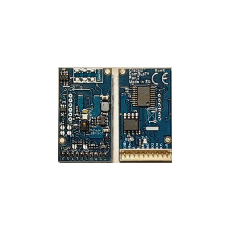 Creasol DomBusTH - ierīce Domoticz ar temperatūras un mitruma sensoriem, 4 ieejām, 2 izejām, 3 gaismas diodēm