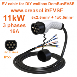 EV wallbox cable, Type-2,...