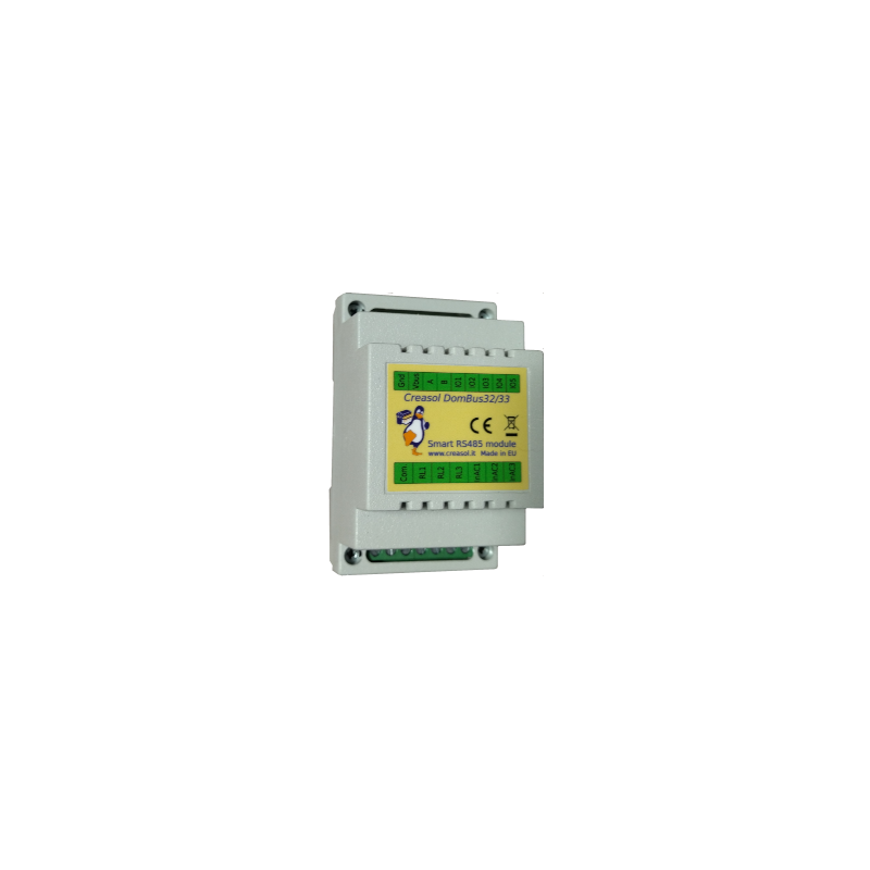 Creasol DomBus33 - Modulo Domoticz con 3 relè, 3 ingressi AC, 5 I/O per impianti luce esistenti