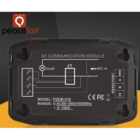 Elektroměr PZEM-016 s protokolem Modbus