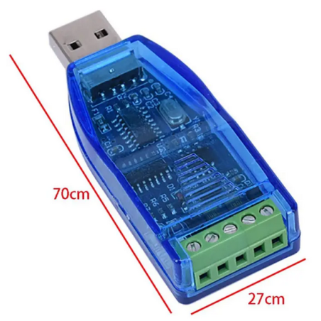 Modbus RS485 / USB adapter with +5V output