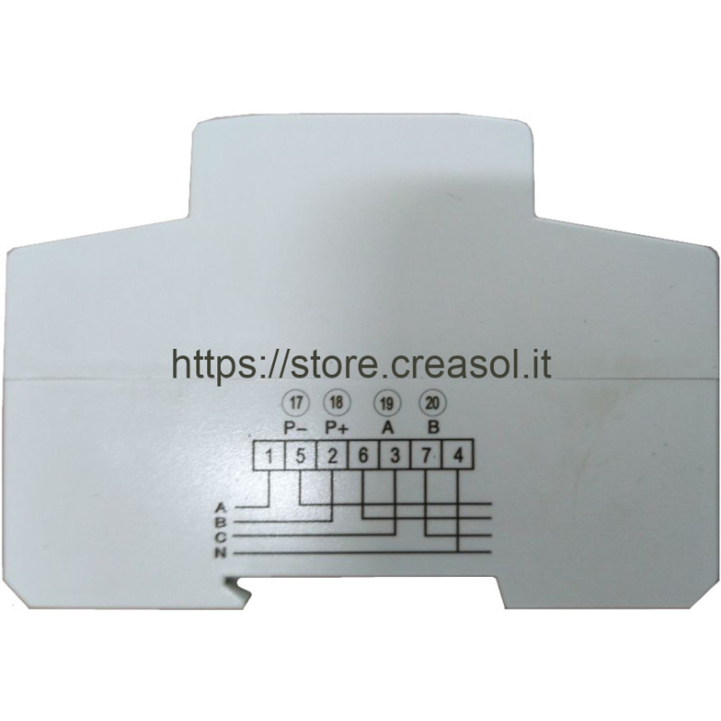 DTS238-4 ZN/S Power Energy meter with ModBus and 1 S0 (pulsed) output, three phase