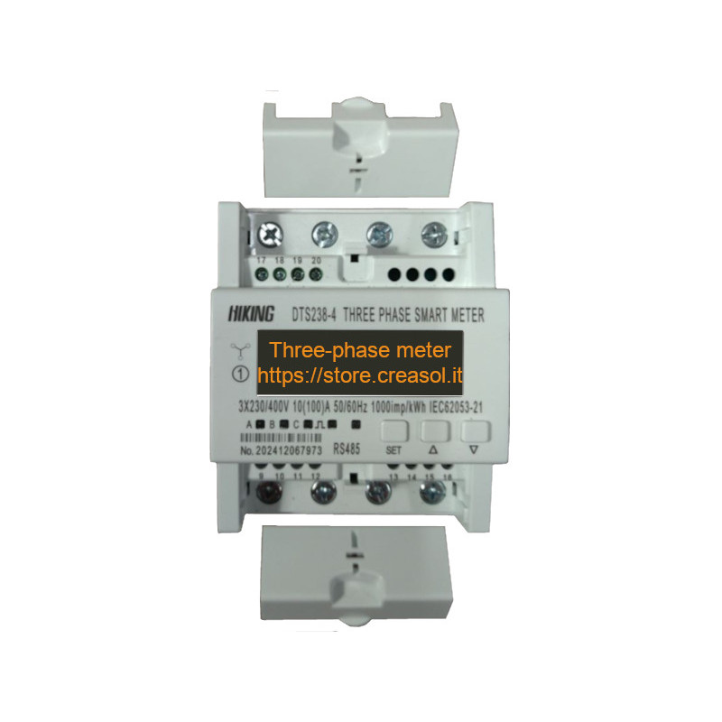 DTS238-4 ZN/S Power Energy meter with ModBus and 1 S0 (pulsed) output, three phase