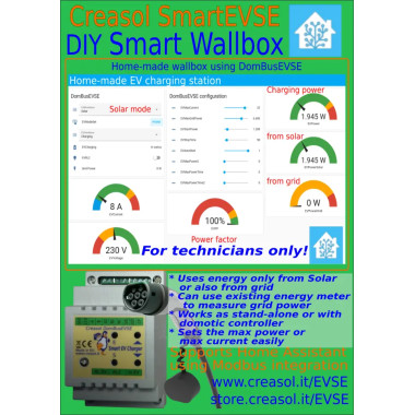 DomBusEVSE: smart modul för att göra en laddstation för elbilar (Wallbox)