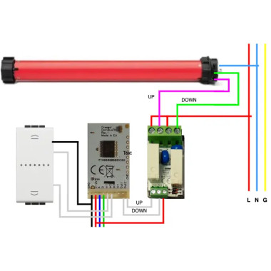 Creasol DomBusTH - Domoticz-enhet med temperatur- og fuktighetssensorer, 4 innganger, 2 utganger, 3 lysdioder