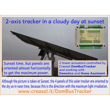 Single and Dual axis sun tracker sensor, with 5m cable