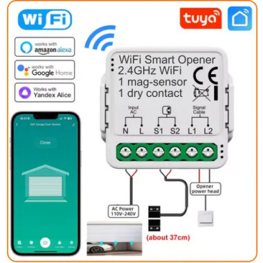 WiFi garage door or gate smart opener