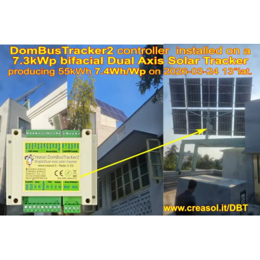 Single and dual axis solar tracker controller